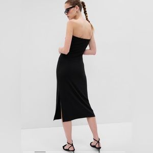NWT Gap Modern Strapless Split-hem Midi Dress